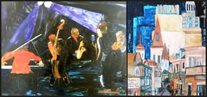 L'art de Bernard Beneito featured in his New Orleans art gallery.