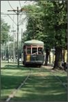 New Orleans Streetcar on Saint Charles Avenue